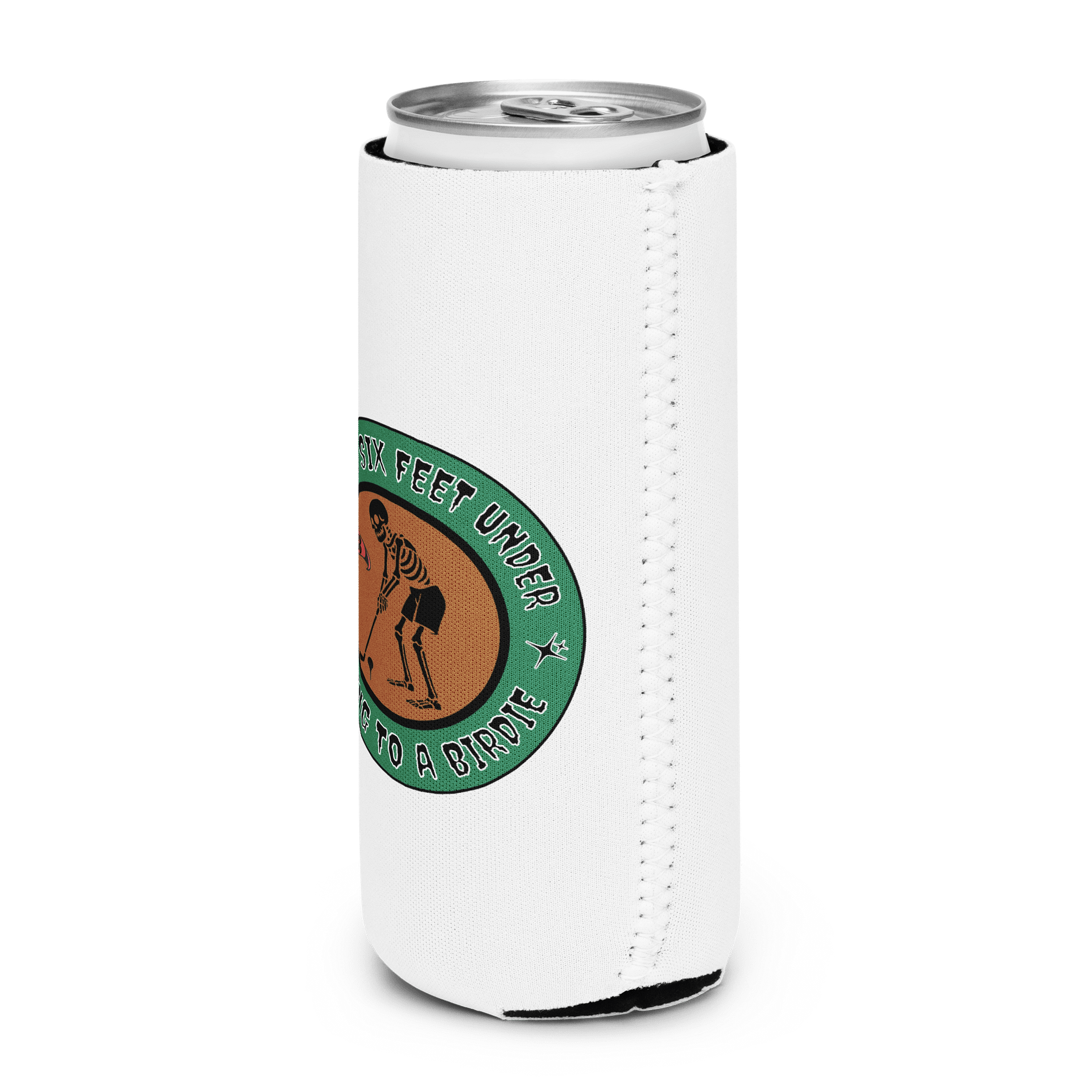 Finally Six Feet Under Golfing To A Birdie Can Cooler product image (2)
