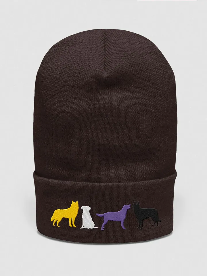 Nonbinary Pride Dogs Beanie product image (1)