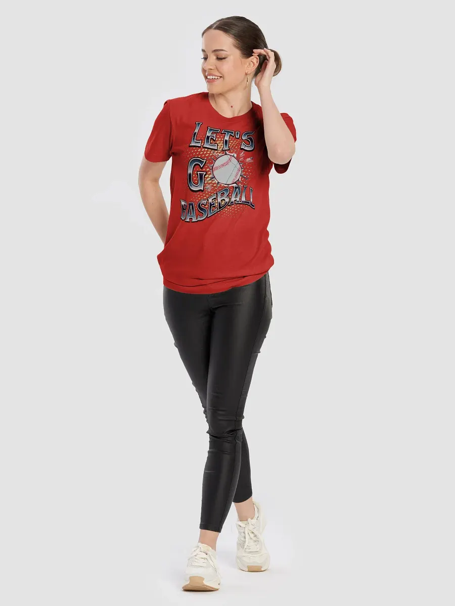 Lets Go Baseball Dynamic Typography T-Shirt product image (54)