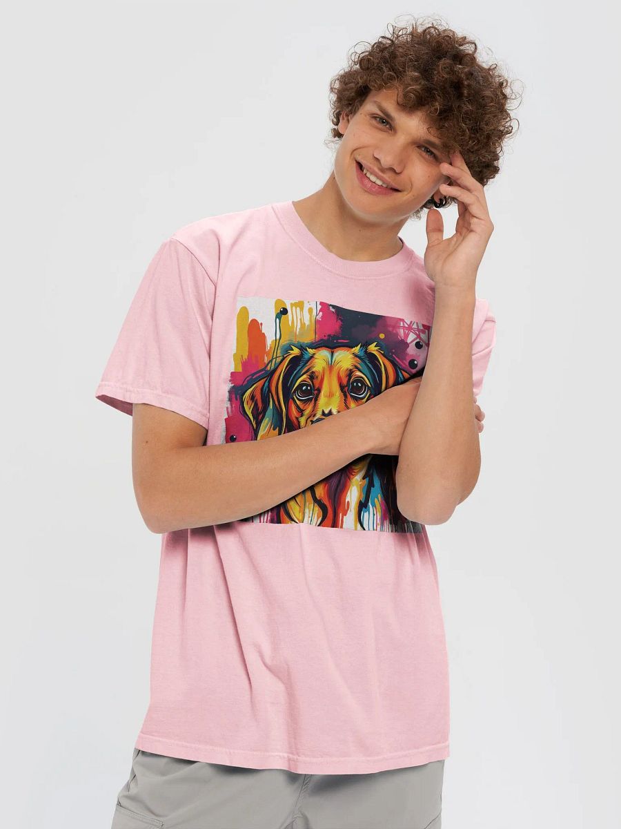 Happy Dachshund, Ultimate Comfort: Garment-Dyed Heavyweight Tee product image (5)