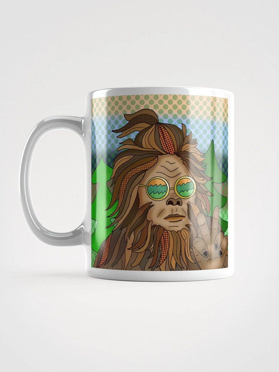 Retro Hippie Bigfoot Giving Peace Sign product image (6)