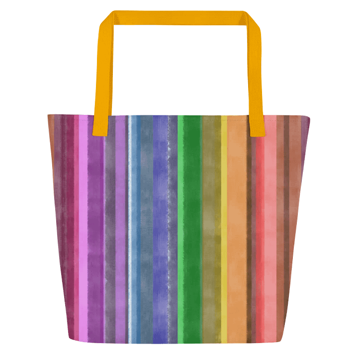 Cool Gouache Striped Tote Bag product image (8)