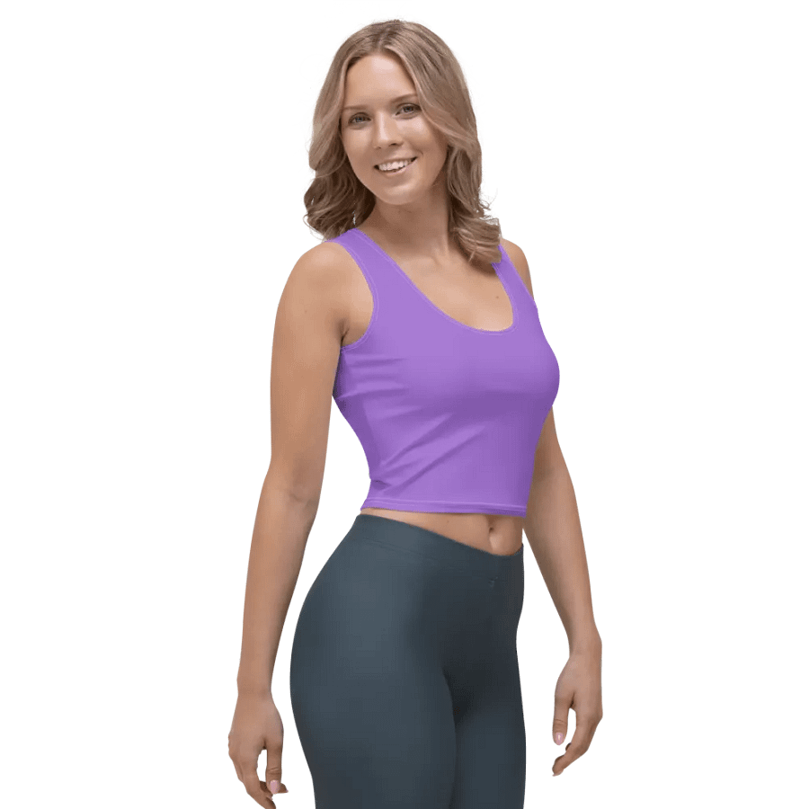Plain Color Amethyst Crop Top product image (4)