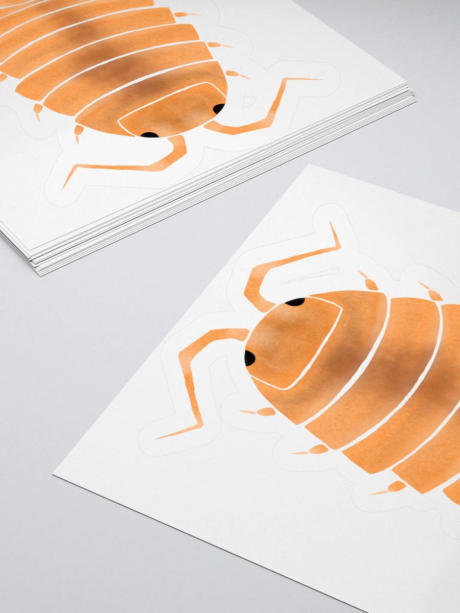 Orange Powder Isopod sticker product image (13)