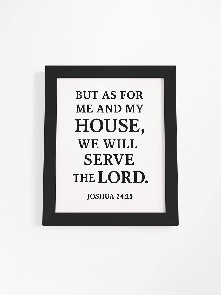 Joshua 24:15 Bible Verse Framed Poster product image (9)