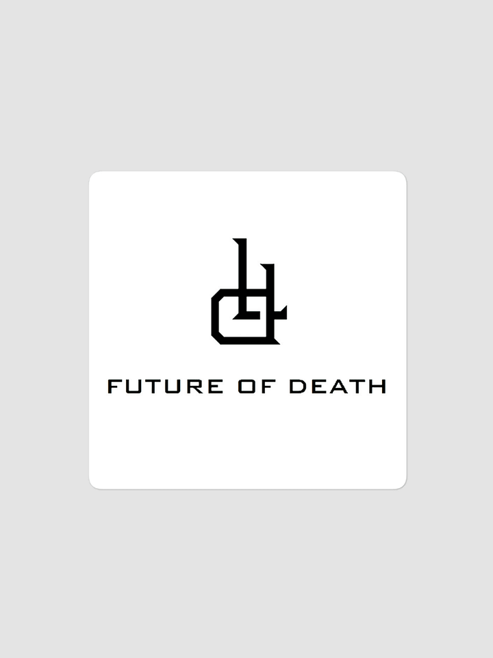 [Future Of Death] Kiss Cut Stickers Generic Kiss Cut Stickers Black product image (1)