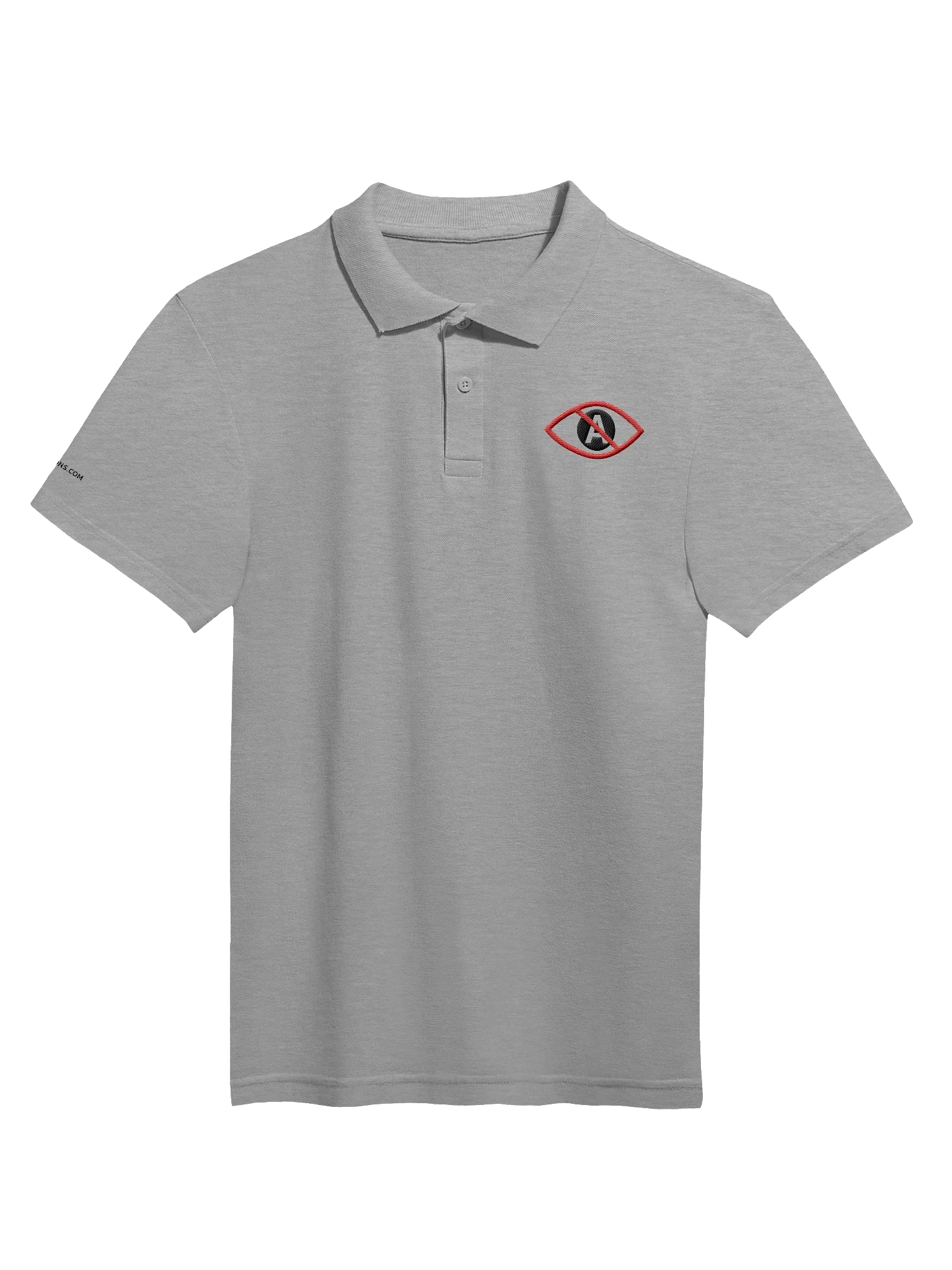 No A Eye™ Logo Embroidered Polo | Light Colors | AEYECONS™ AI Icons product image (1)