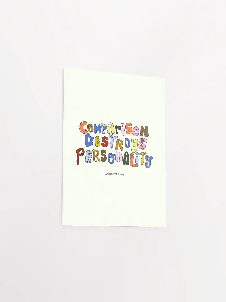 Unique Comparison Destroys Personality Typography Poster product image (14)