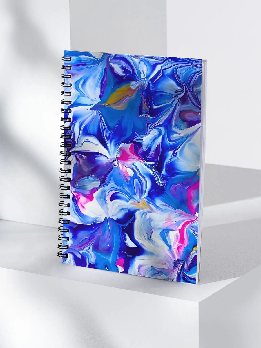 Ocean Blossoms Fluid Art Notebook product image (4)