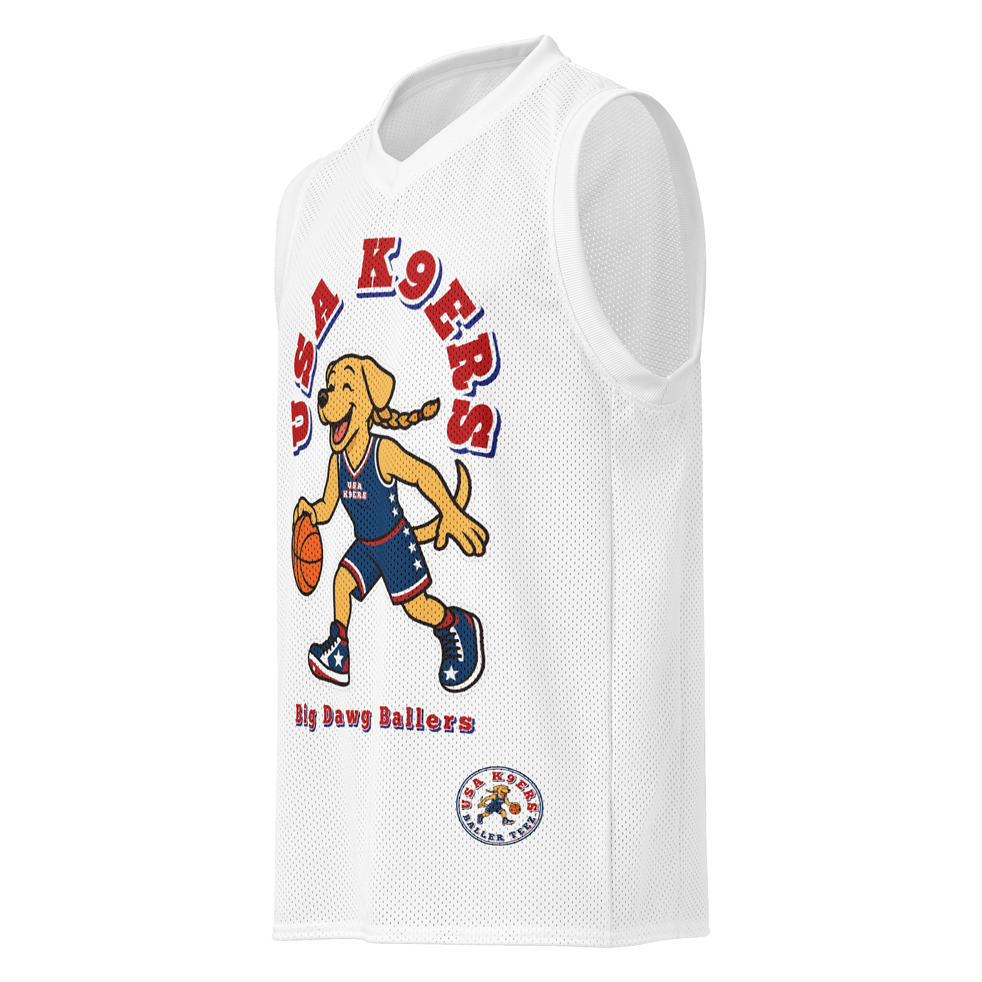 USA K9ERS Female Golden Retriever Premium Basketball Jersey product image (1)