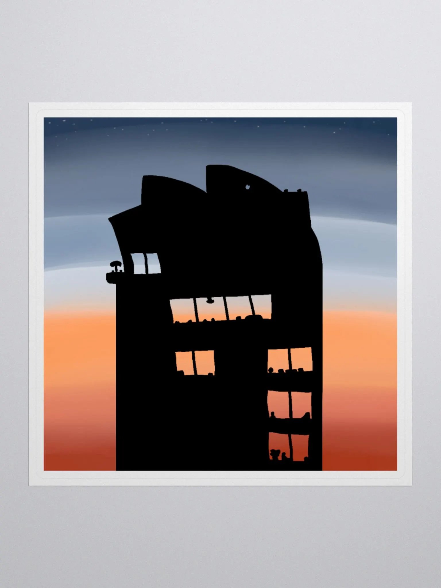 Sticker Club [January] Sunset in São Paulo product image (1)
