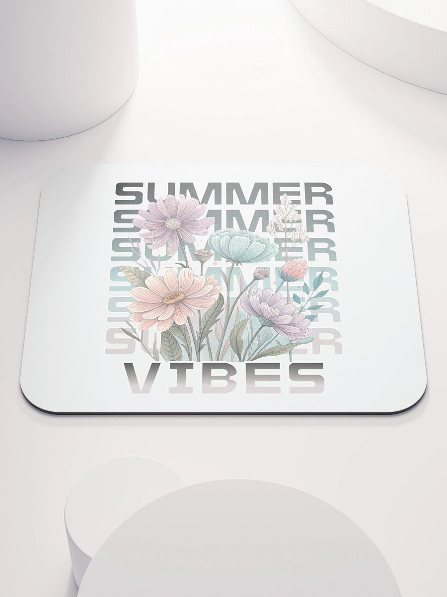 Summer Vibes Boho Flowers Floral Mouse Pad product image (1)