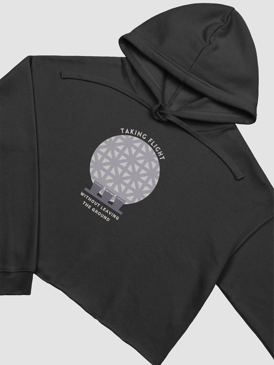 Drinking Around the World Disney: EPCOT Ball Flight Crop Hoodie – Gray on Dark product image (6)