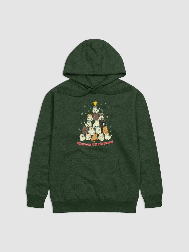 Green Meowy Christmas Hoodie product image (1)