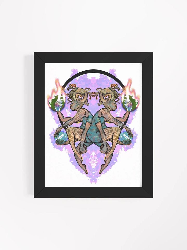 "Earth's Twin Flame" - Framed Print product image (1)