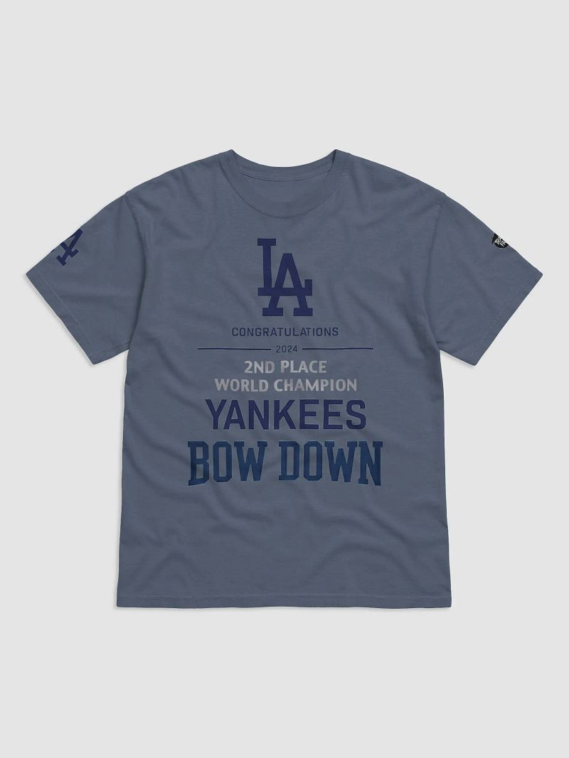 "Congratulations 2nd Place World Champion Yankees - Bow Down" T-Shirt | MLB Home Locker | MLB Rivals Locker