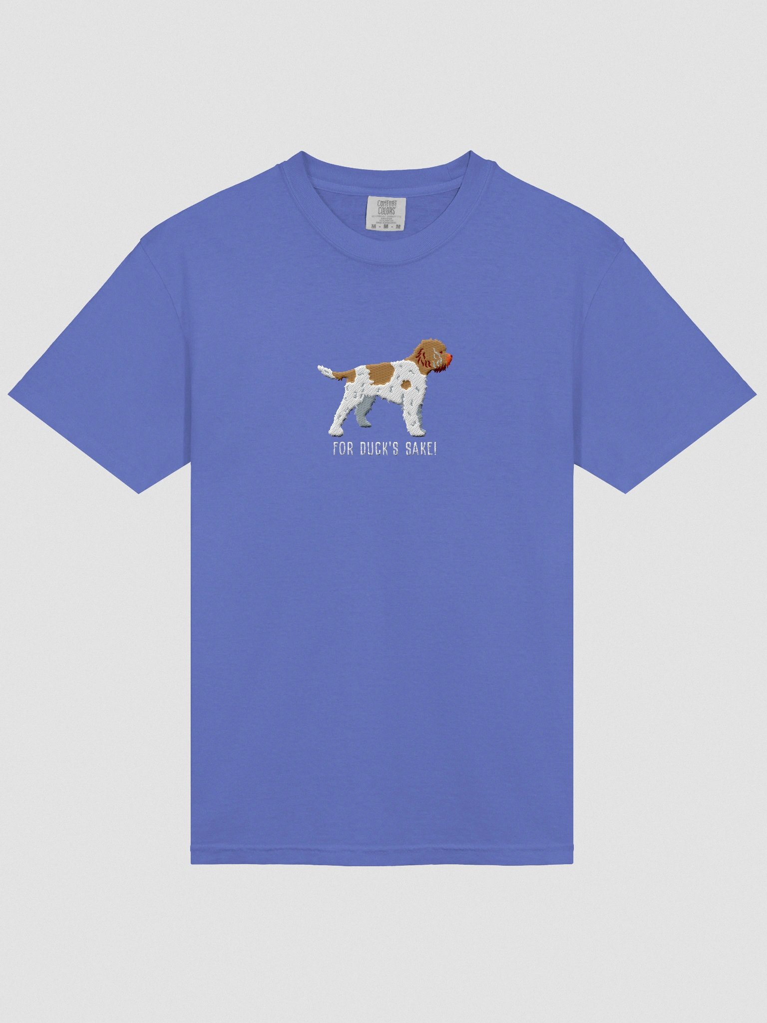 For Duck's Sake! T-Shirt(Embroidered) of a Lagotto Romagnolo(Brown & White) product image (6)