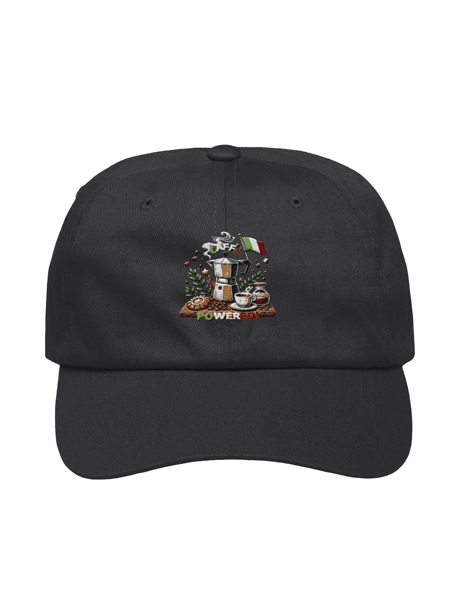 Caffe Powered! Espresso Lover's Dad Hat product image (1)