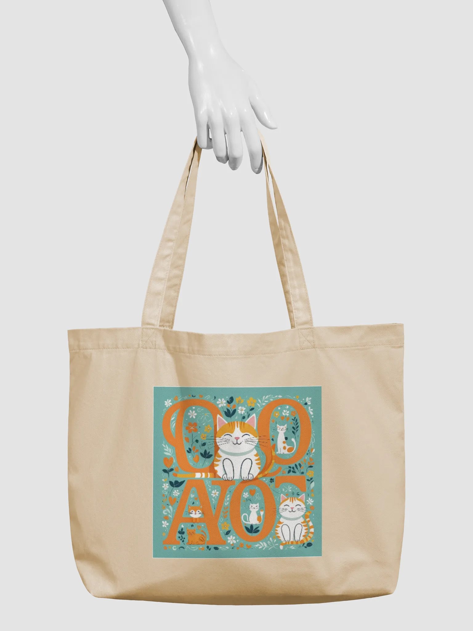 Whimsical Cat Garden Tote Bag product image (3)