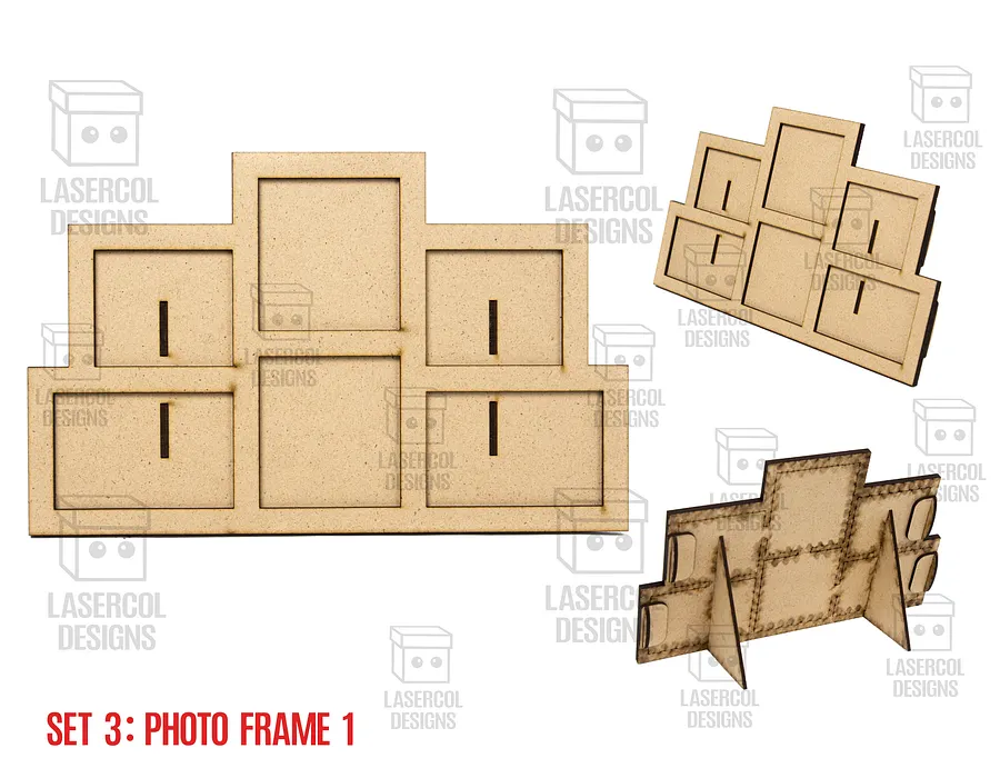 Photo Frames Bundle (Set 1-2-3-4) - Laser Cut Files product image (9)