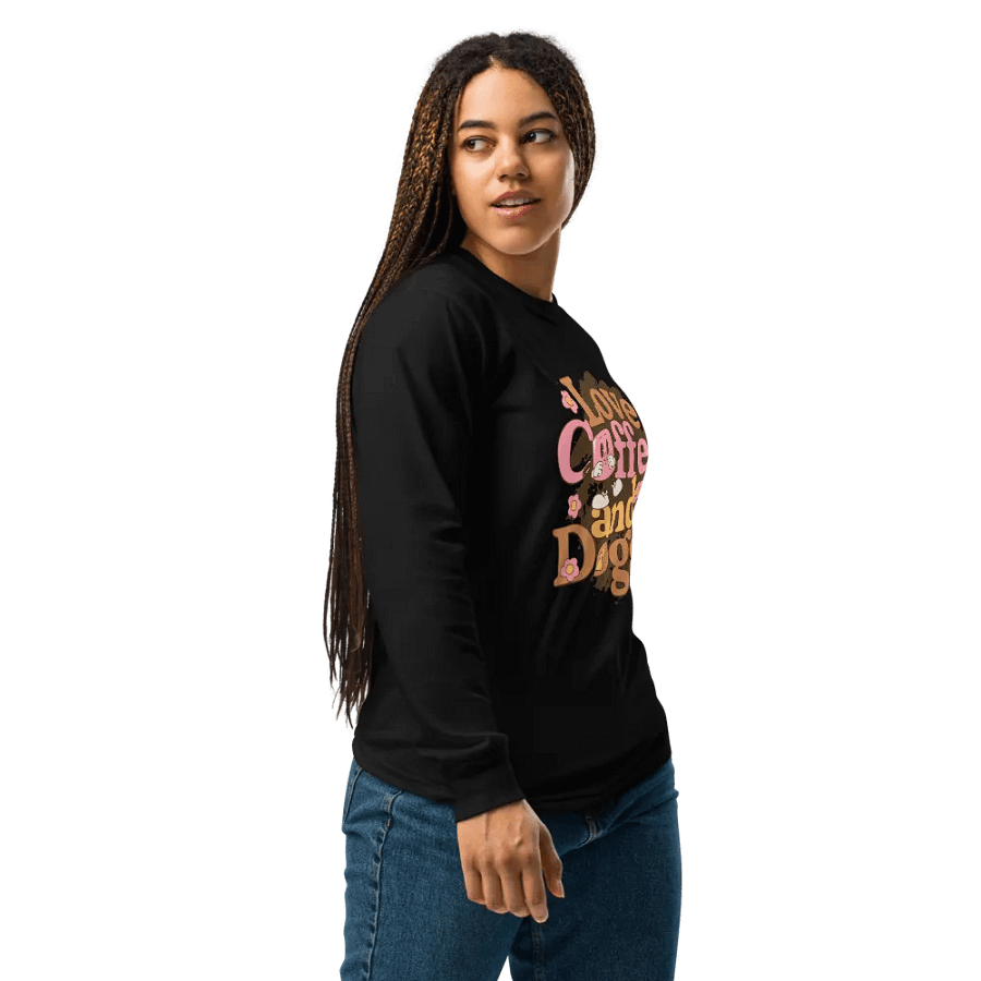 I Love Coffee and Dogs Long Sleeve Shirt product image (3)