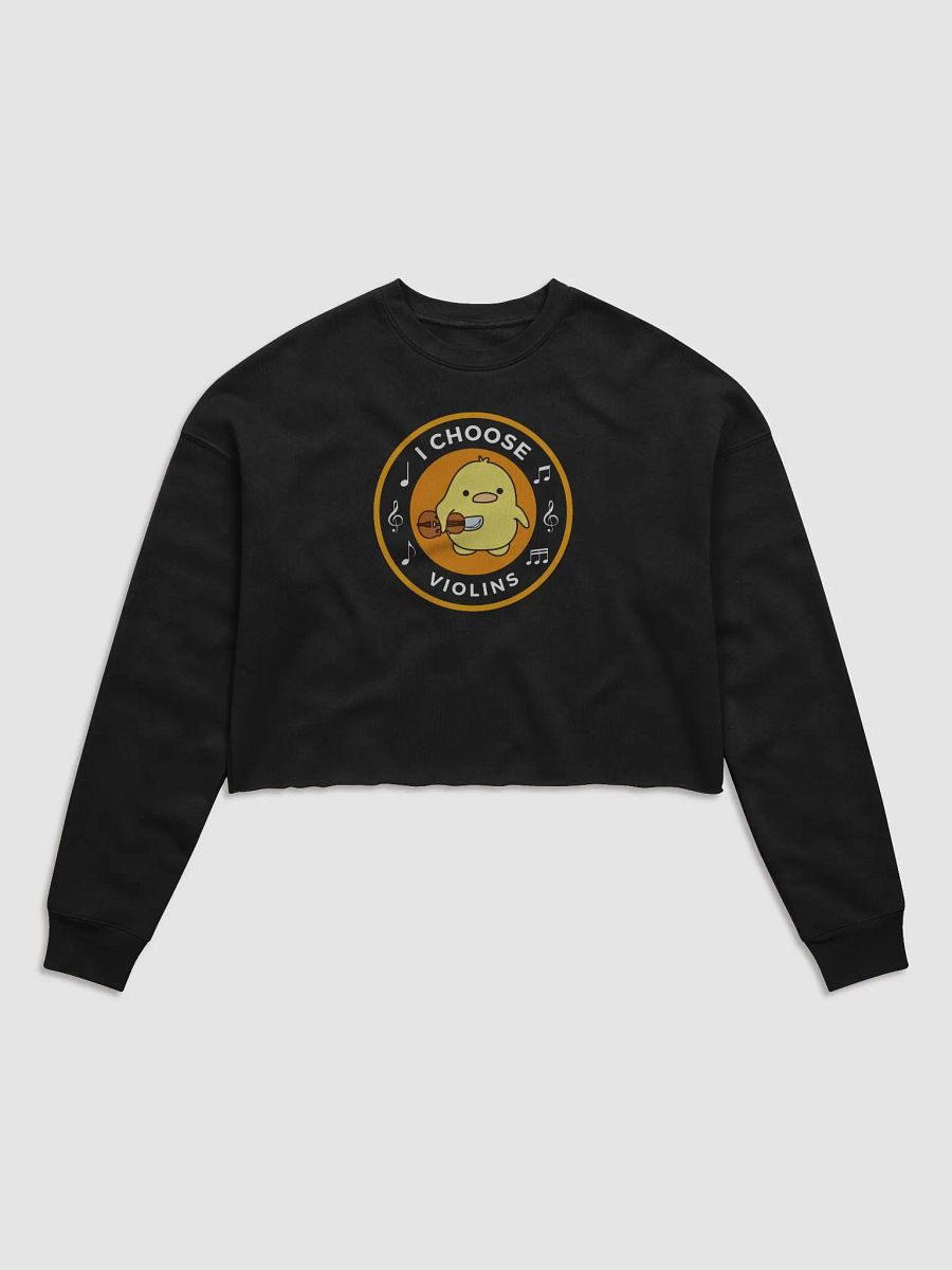 I choose violins Bella+Canvas Women's Fleece Crop Sweatshirt product image (1)