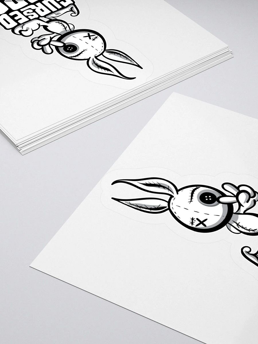 Cute & Creepy "Cursed Energy" Voodoo Doll Sticker product image (10)