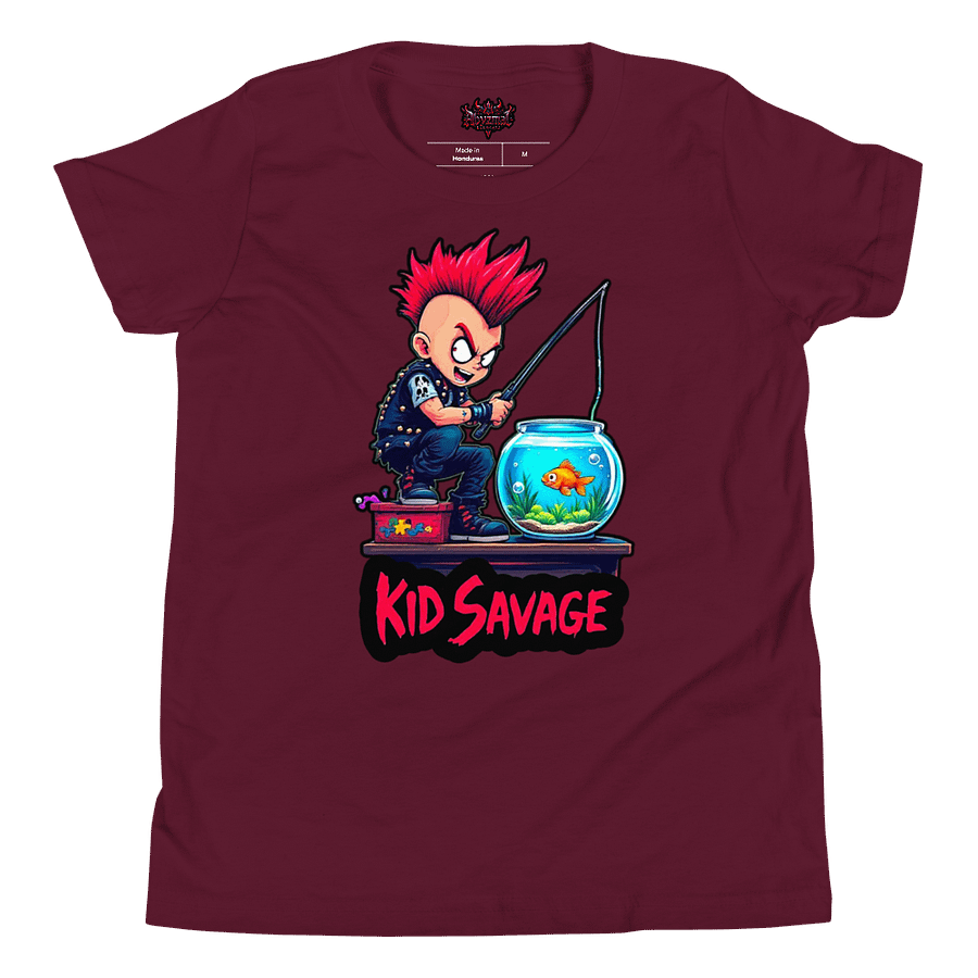Kid Savage Gone Fishin T Shirt product image (1)