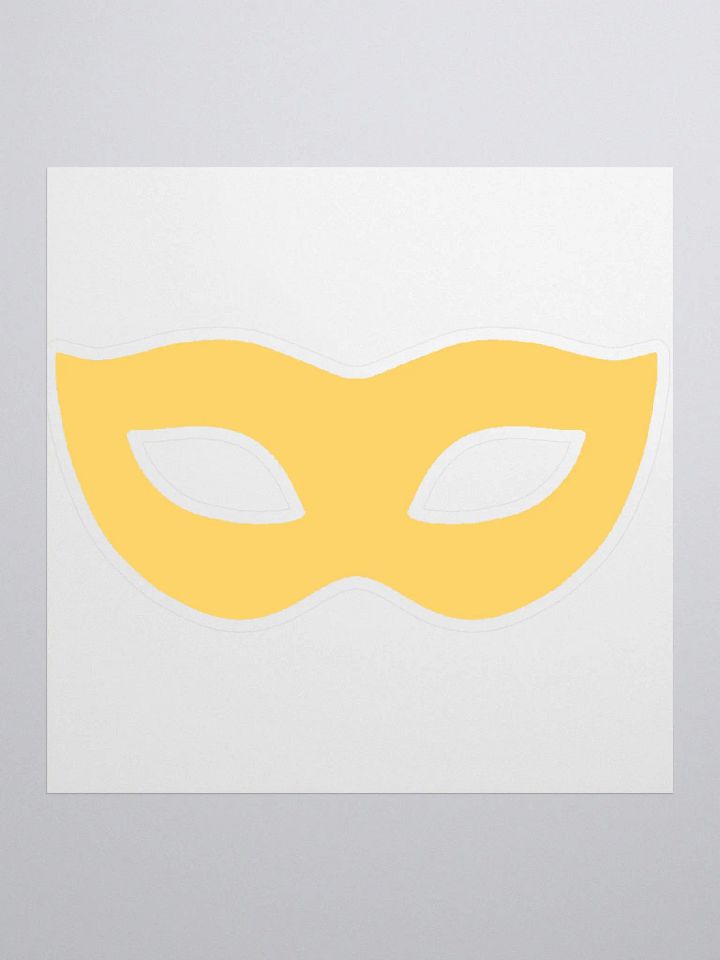 Yellow Mask Sticker product image (1)