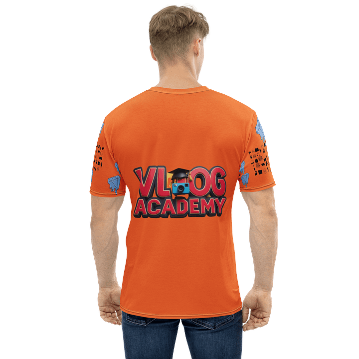 Orange Vlog Academy All-Over Print Crew Neck T-Shirt product image (1)