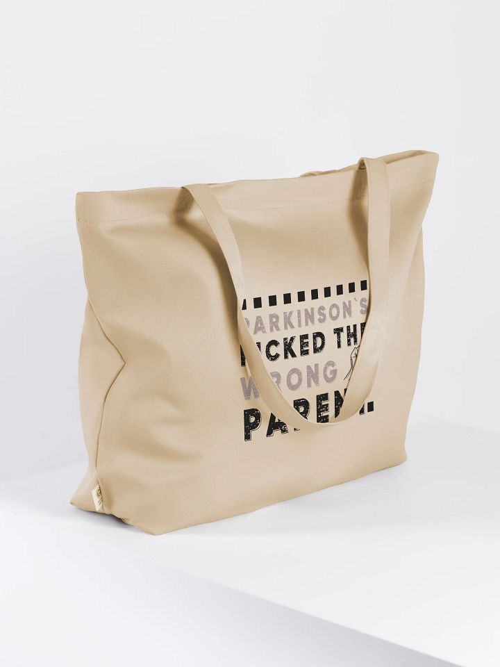 Parkinson Picked A Wrong Parent, Parkinson Awareness Eco Tote Bag product image (2)