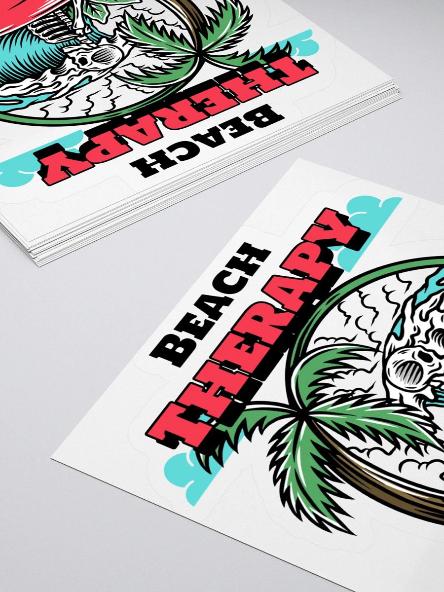Beach Therapy – Skeleton Surf Sticker product image (3)