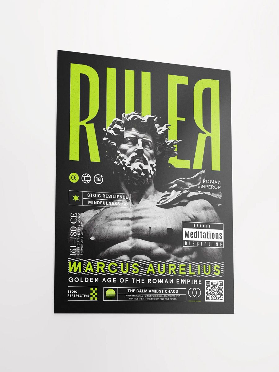 Ruler Marcus Aurelius Stoic Matte Paper Poster product image (4)