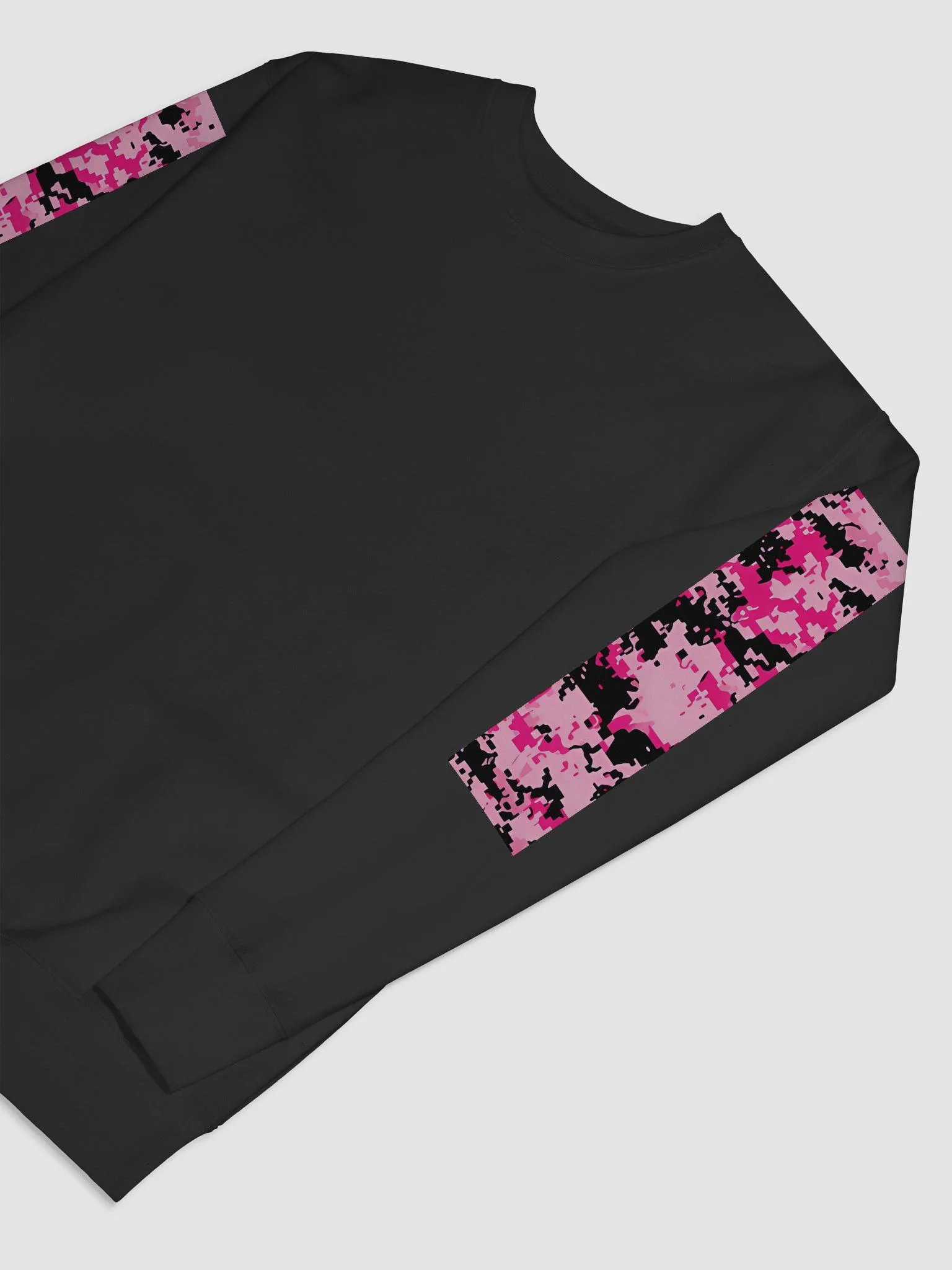 Pixelated Pink Camo Sweatshirt product image (7)