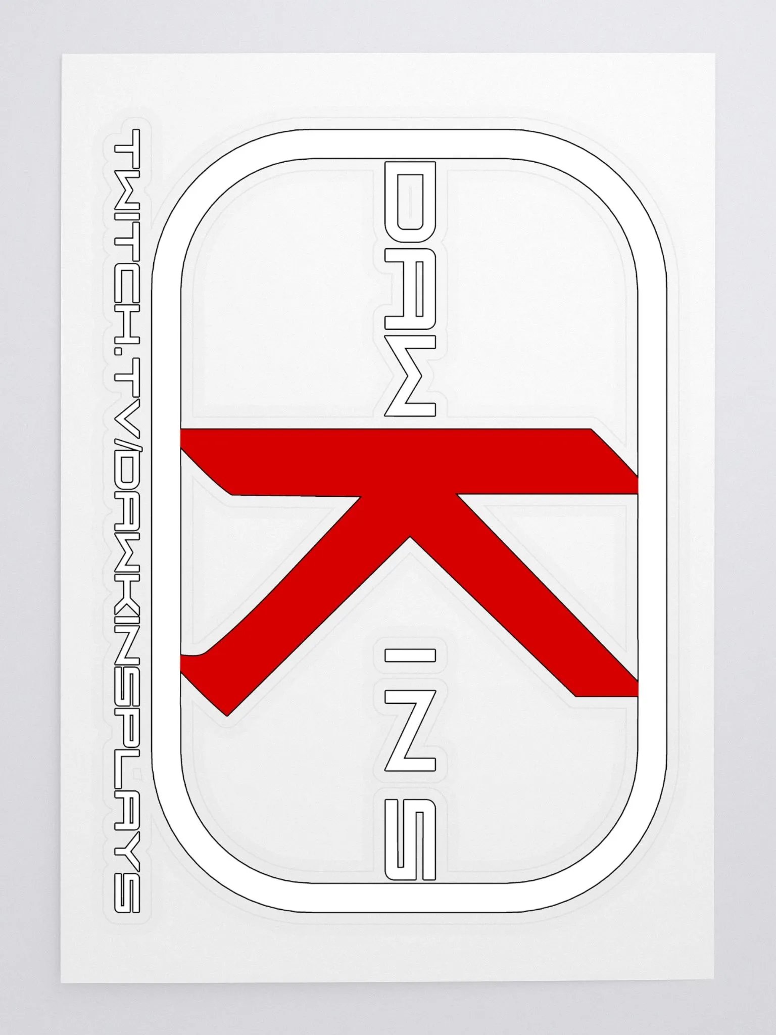 Dawkins Red White Sticker product image (3)