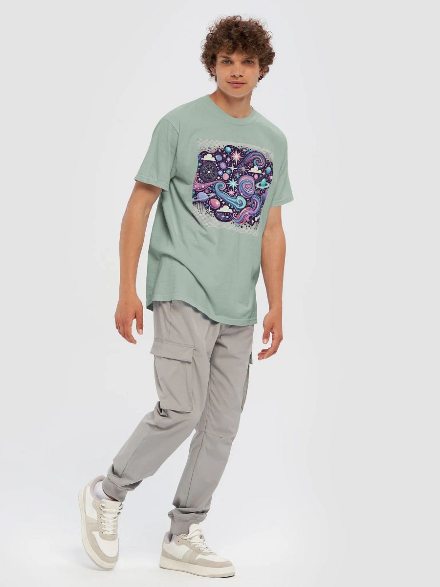 Cosmic Voyage: Vibrant Galaxy & Planets Space-Themed T-Shirt product image (13)