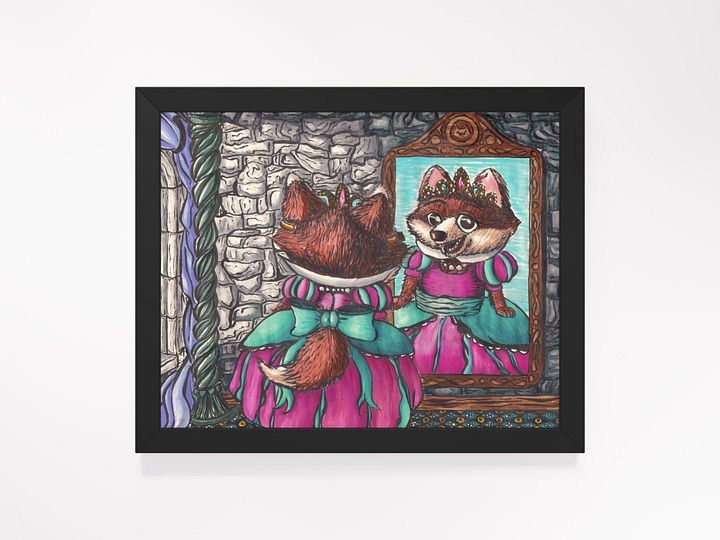 Princess Fox Framed Print product image (1)