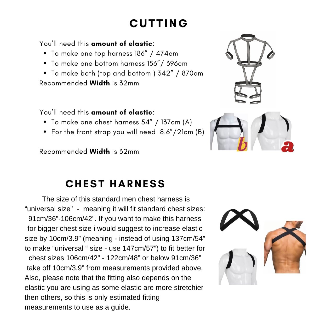Elastic Full Body Harness Sewing Pattern: Unleash Your Inner Designer! product image (4)
