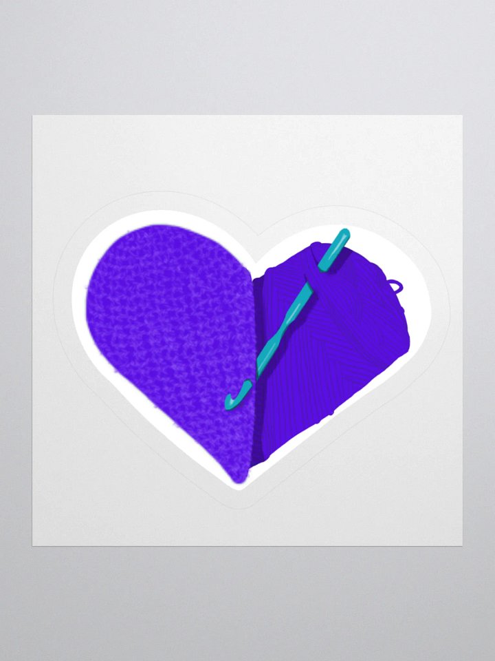 Crochet Love - Purple Sticker product image (2)
