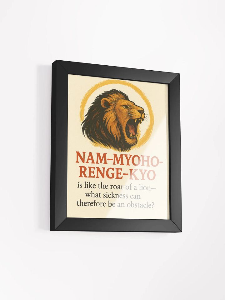 Lion’s Roar Nichiren Buddhism Framed Poster product image (36)