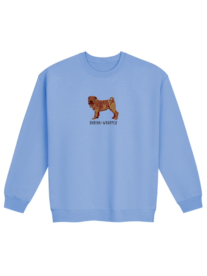 Shrink-Wrapped Sweatshirt (Embroidered) of a Chinese Shar-Pei(Tan) product image (9)