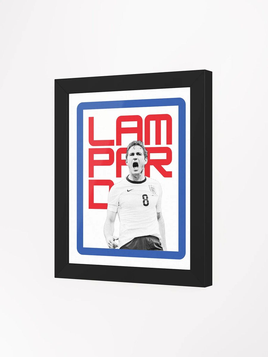 Frank Lampard BW England Name Art Framed Print product image (2)