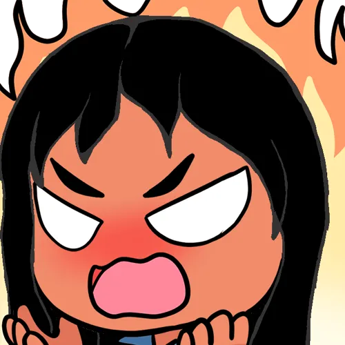 Furious Emote - Black Hair, Tan Skin, Brown Eyes product image (1)