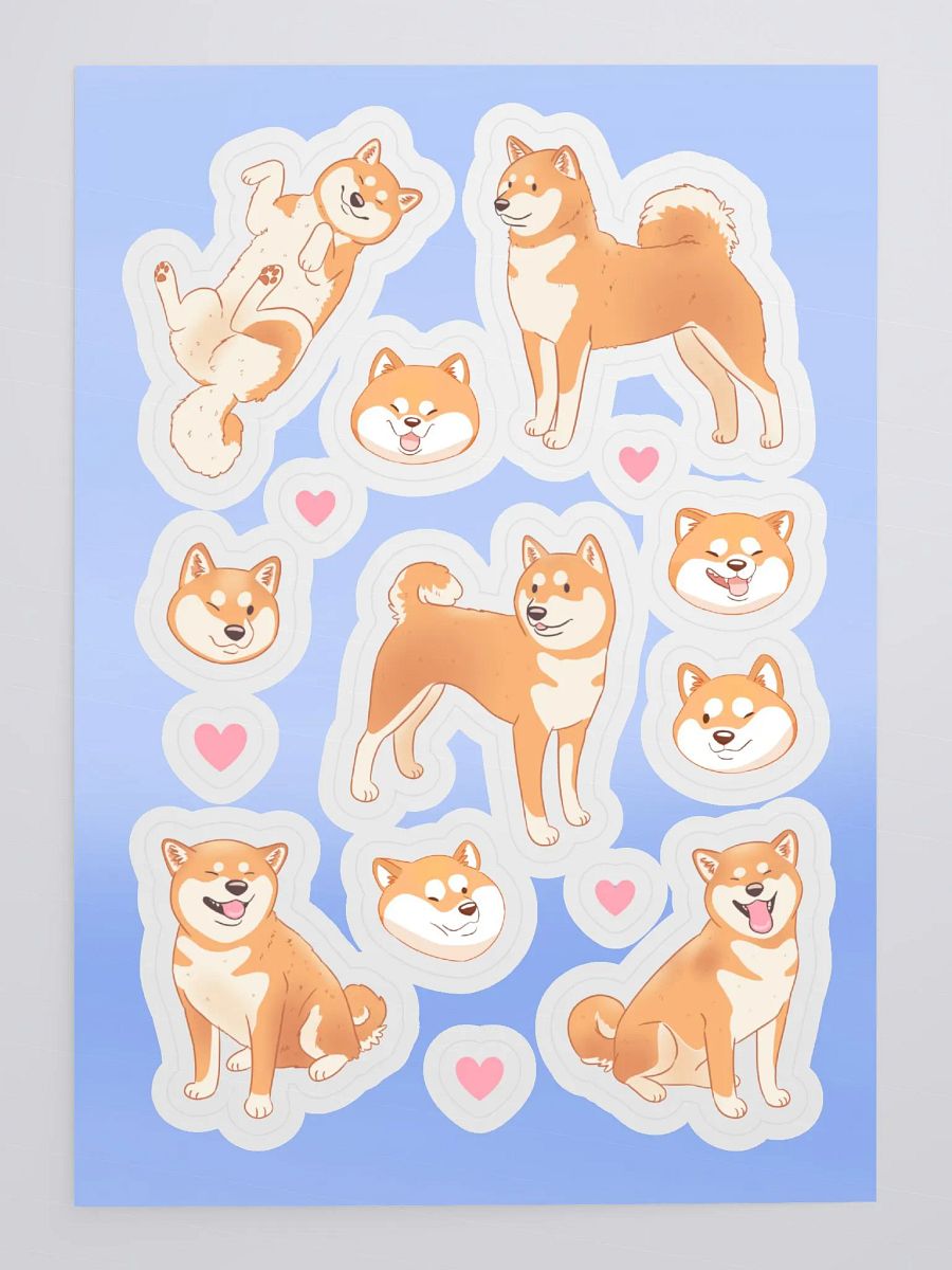 Cute Shiba Inu Dog Sticker Pack product image (4)
