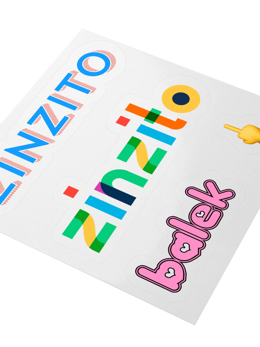 Zinzito balek • Middle Finger Edition Stickers Set product image (3)
