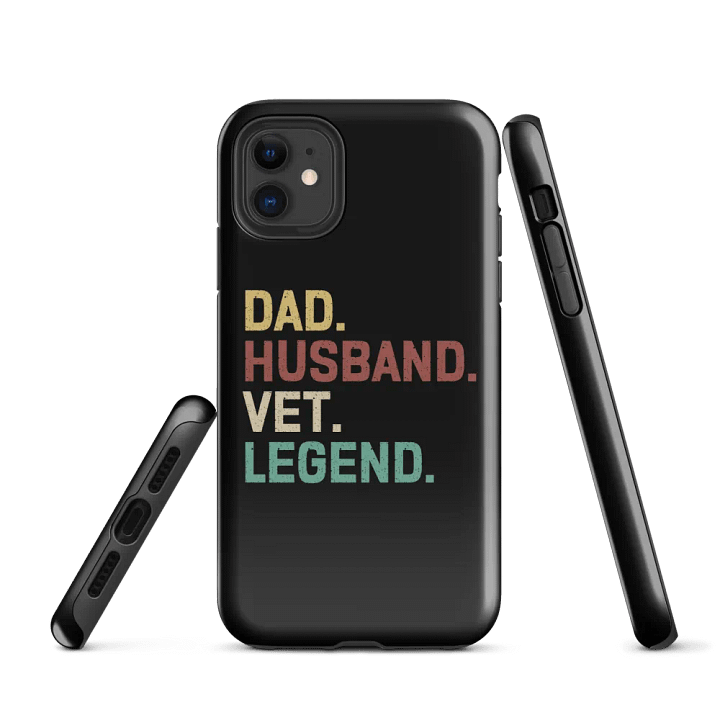"Dad-Husband-vet-Legend" tough case for iPhone® product image (1)