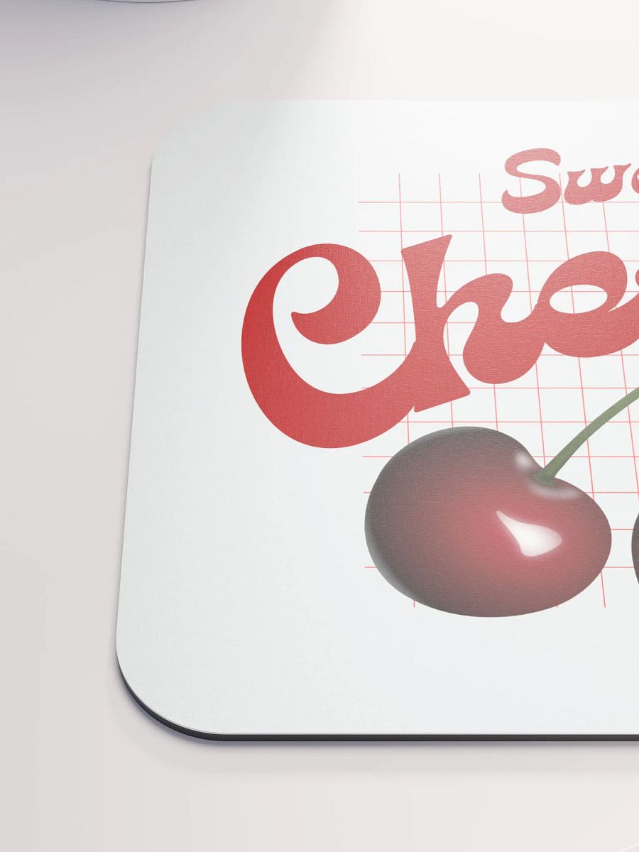 Sweet Cherry Grid Mouse Pad product image (6)