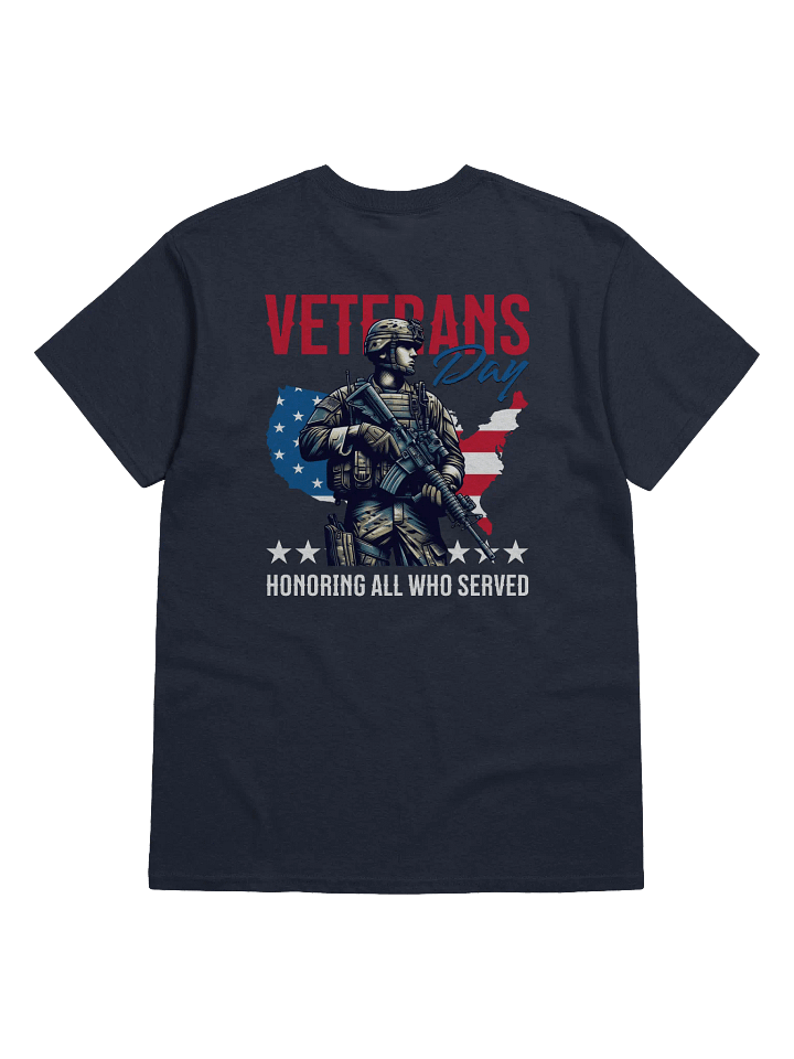 Honoring All Who Served T-Shirt | Patriotic Military Tribute Tee for Veterans Day product image (1)