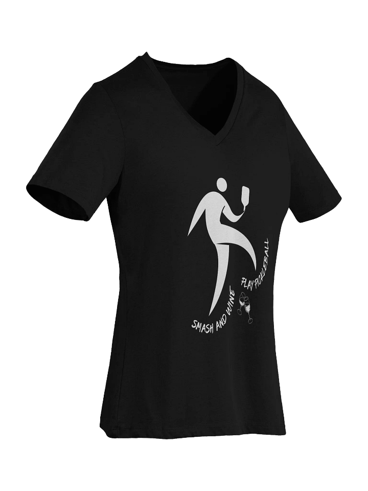 Smash and Wine Pickleball Women's V-Neck Tee product image (2)
