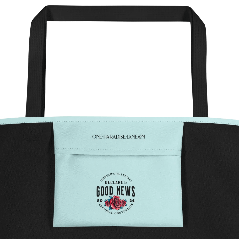 “Declare the Good News”: 2024 Jehovah’s Witnesses Regional Convention Red Roses Tote Bag product image (4)